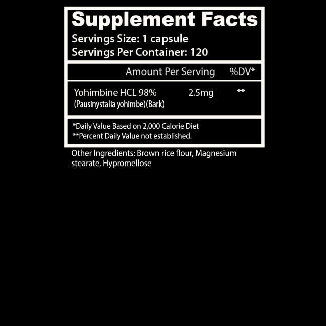 Asylum Cabinet Yohimbine HCL Capsules