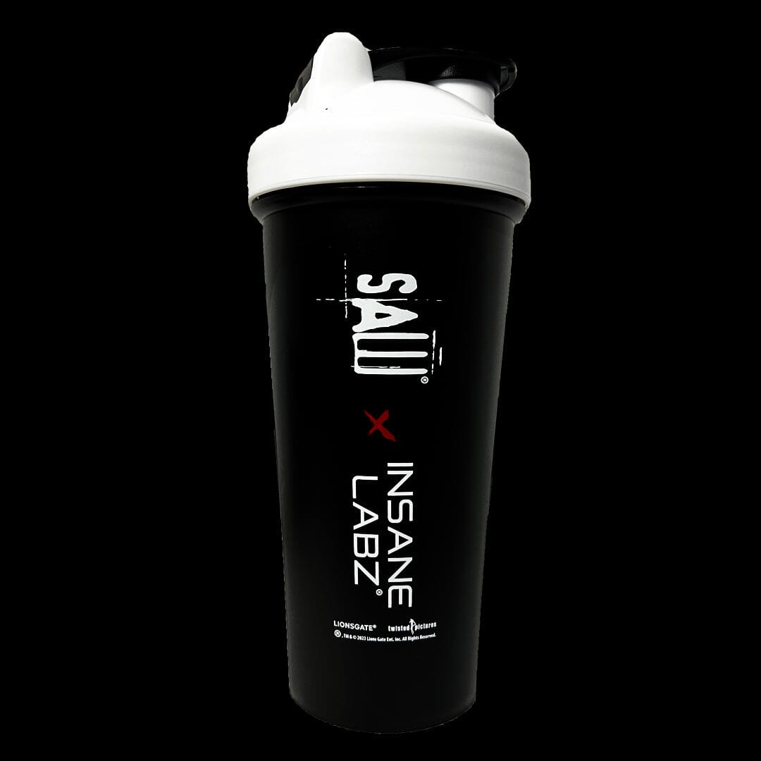 Shaker Cups 24oz SAW Black w/White Lid