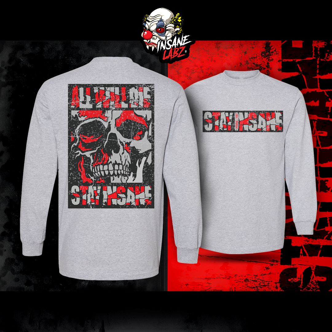 Stacked Skull Long Sleeve Heavyweight Tee