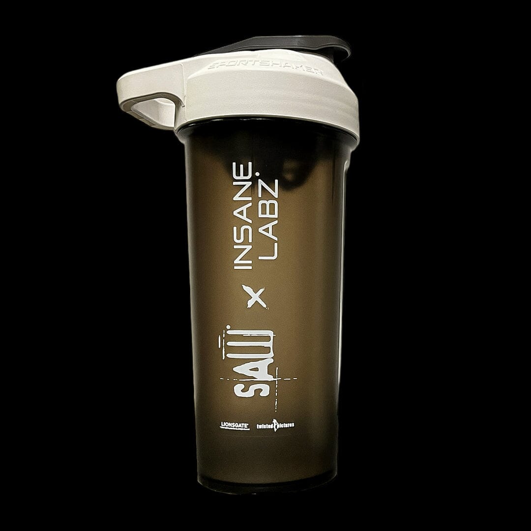 SAW x Insane Labz SportShaker Black with White Lid
