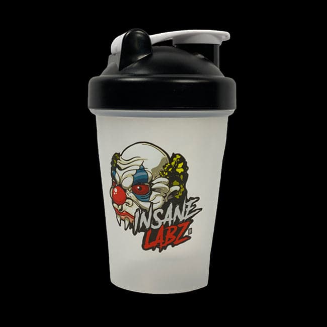 Shaker Cups 14oz Semi Transparent White w/Black Lid