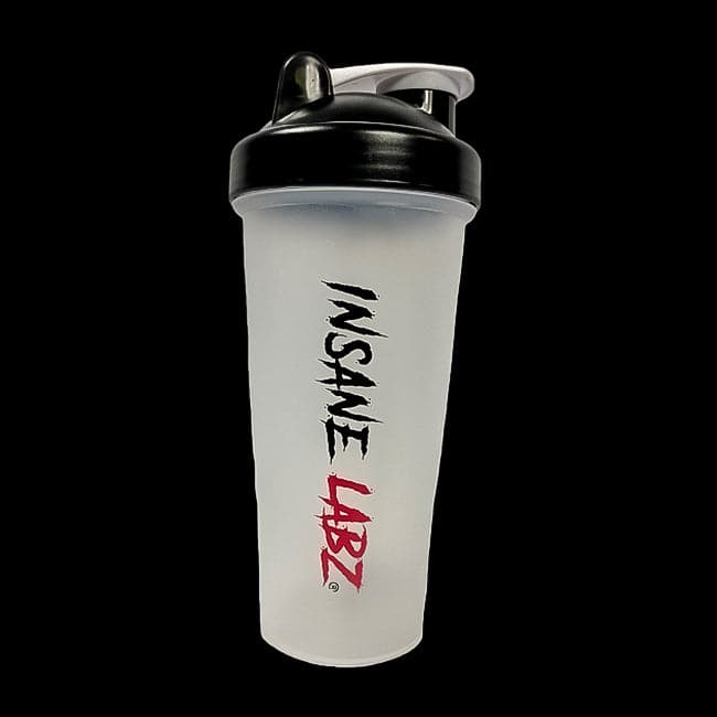 Shaker Cups 24oz Semi Transparent White w/Black Lid