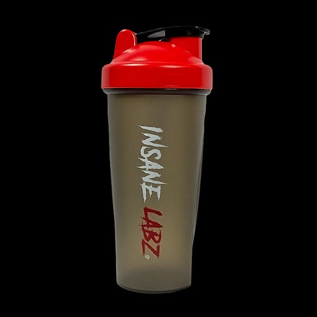 Shaker Cups 24oz Sem Transparent Black w/Red Lid