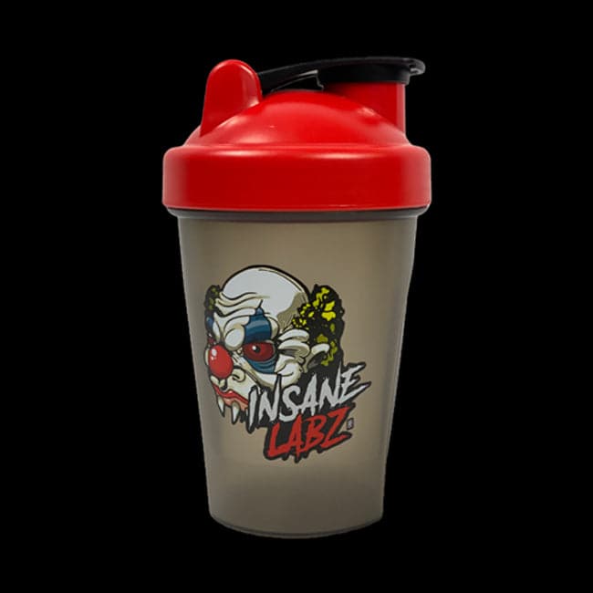 Shaker Cups 14oz Sem Transparent Black w/Red Lid