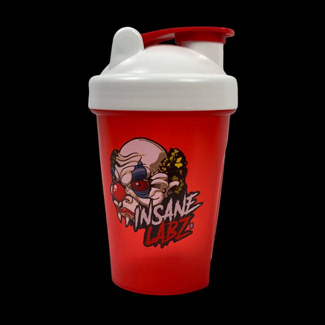 Shaker Cups 14oz Semi Transparent Red w/White Lid