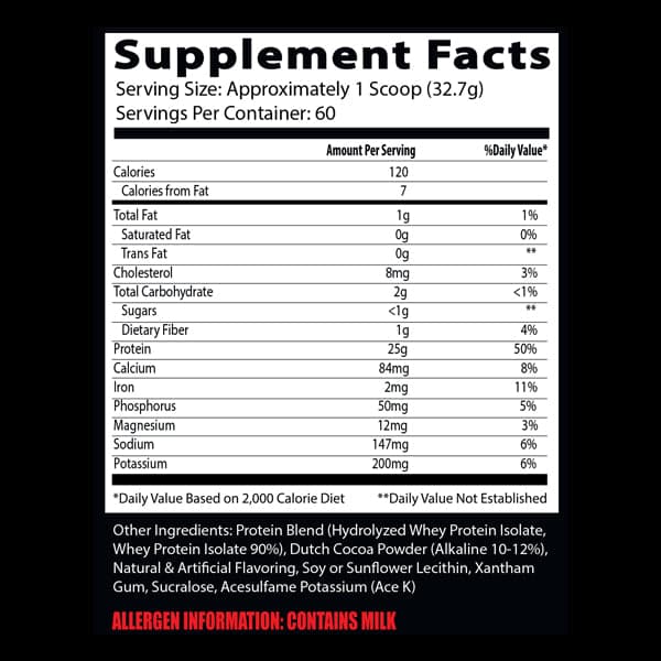 Insane Iso - Premium Whey Isolate (60 svgs)