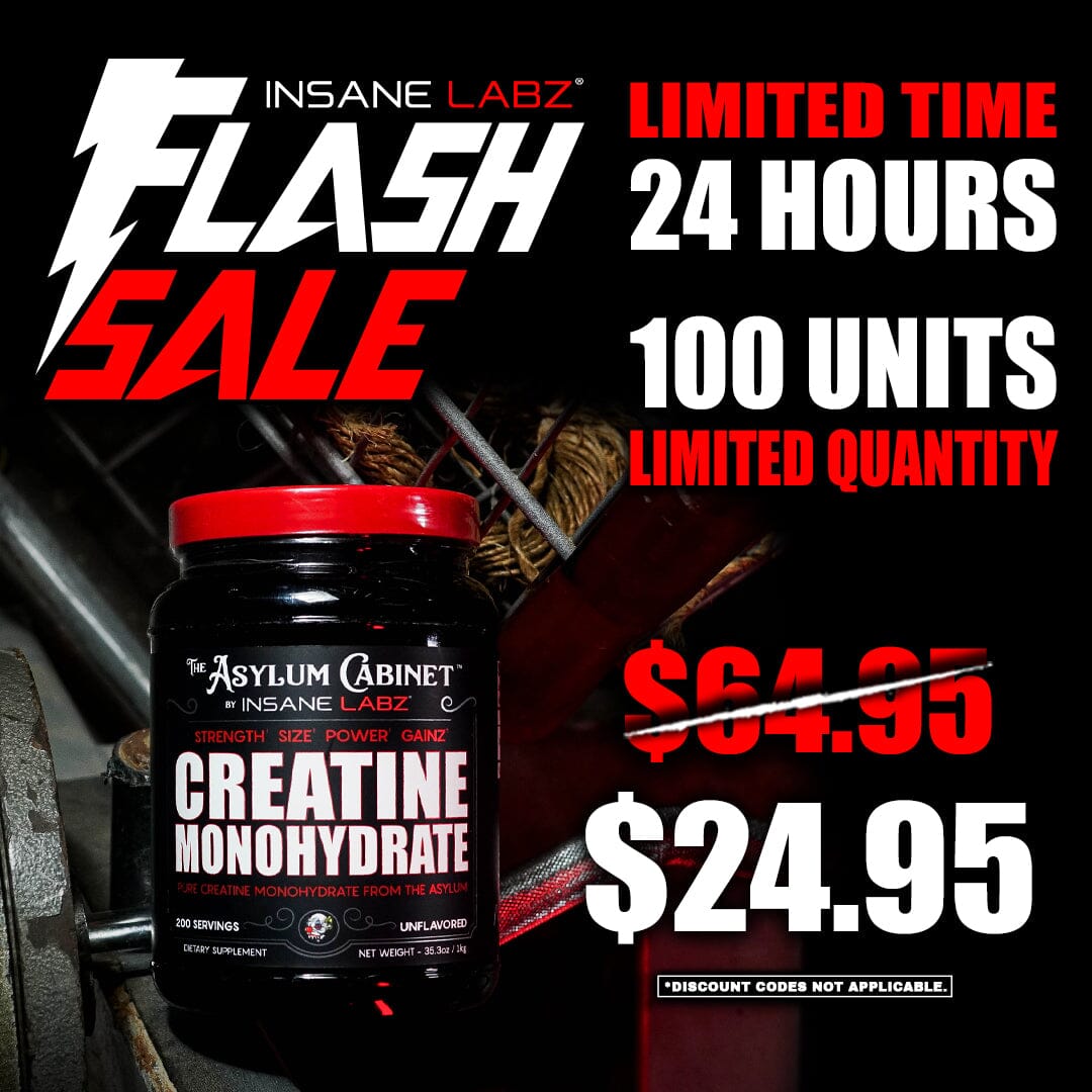 $24.95 200 Servings Creatine Monohydrate Flash Sale 