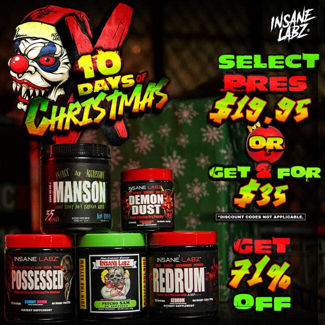 10 Days Of Christmas- Select any Pre for $19.95 or 2 for $35 