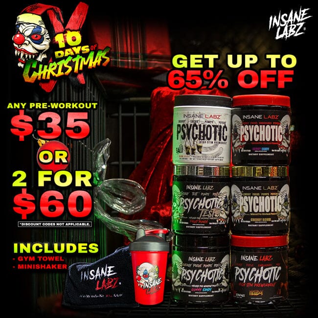 10 Days of Christmas | Pre-workout + Merch for $35 [or 2 for $60] Default Title #MWS Options 1 