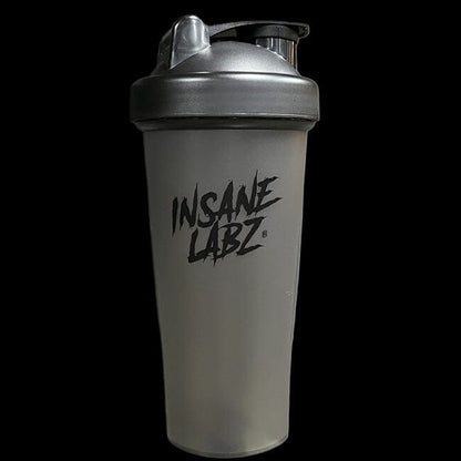 Shaker Cups 24oz Semi Transparent Black w/Black Lid 