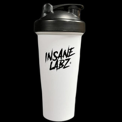 Shaker Cups 24oz White w/Black Lid 