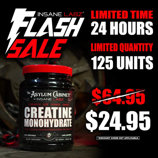 FLASH SALE | $24.95 for 200 Servings Creatine Monohydrate 