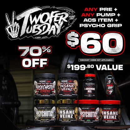 Twofer Tuesday: Pre + Pump + ACS + Psycho Grip 