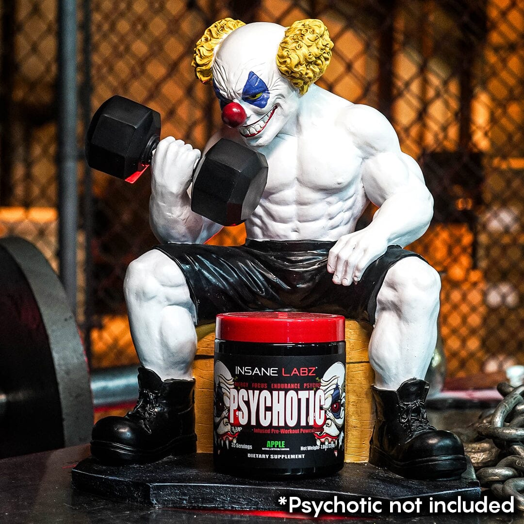 6ix the Clown Bodybuilder Bottle Holder Statue 