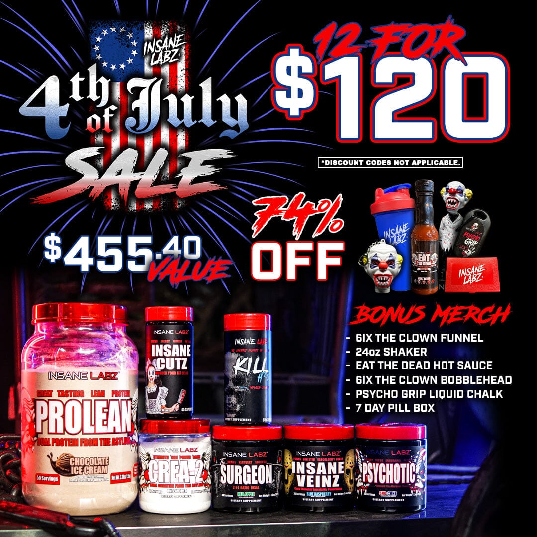 4th of July: 12 for $120 [$455.40 VALUE] 