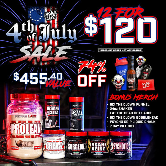 4th of July: 12 for $120 [$455.40 VALUE] 