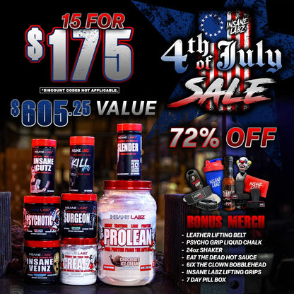 4th of July: 15 for $175 [$605.25 VALUE] 