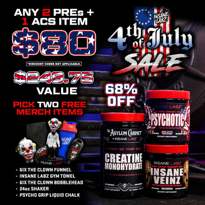 4th of July: Any 2 Pre + ACS Product+ 2 Merch 