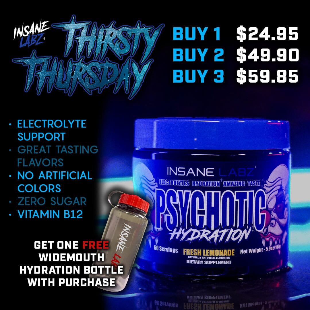 Thirsty Thursday: Psychotic Hydration + Widemouth Water Bottle 