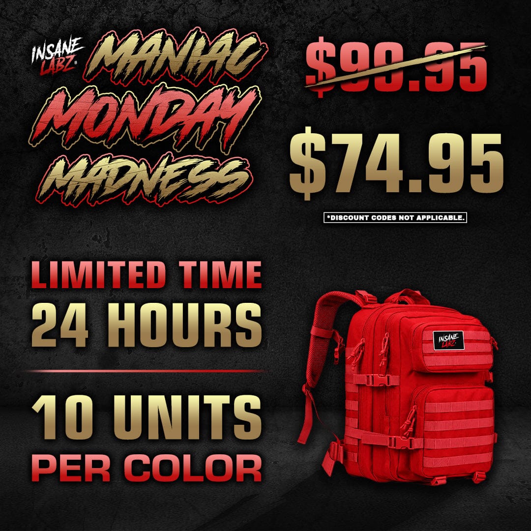 Maniac Monday Madness: $74.95 Tactical Backpack Red 