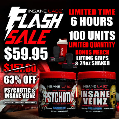 Flash Sale: $59.95 Psychotic + Insane Veinz [Plus BONUS MERCH]