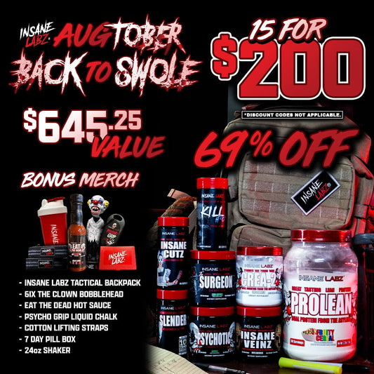 augTOBER: Back to Swole Sale: 15 for $200 