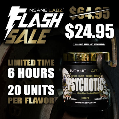 $24.95 Psychotic Gold 35 Srvg Flash Sale
