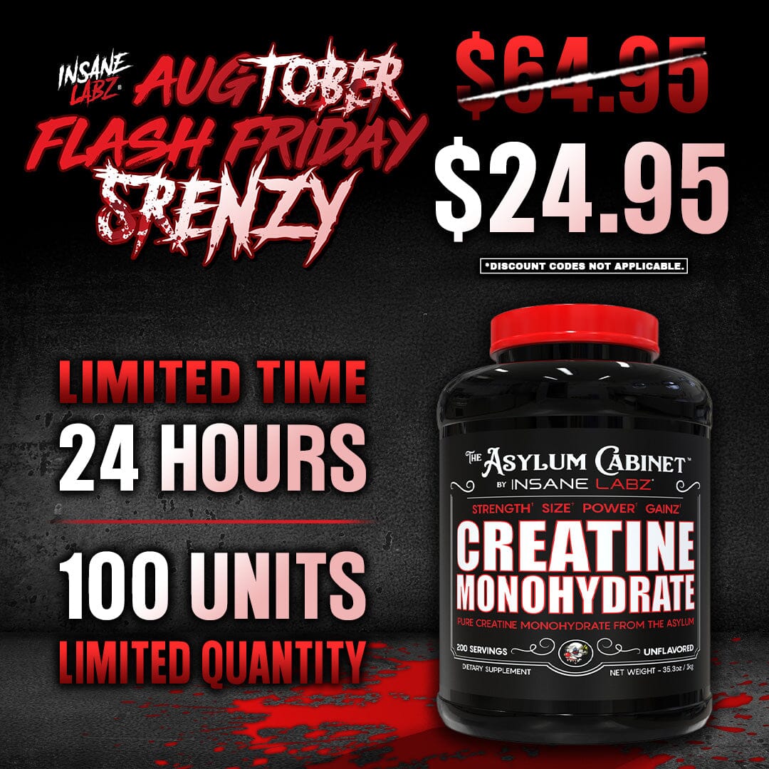 augTOBER Flash Friday 5renzy | $24.95 for 200 Servings Creatine Monohydrate 