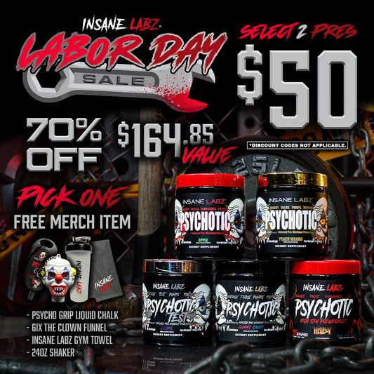 Labor Day Sale: Select 2 Pre's for $50| Free Merch 