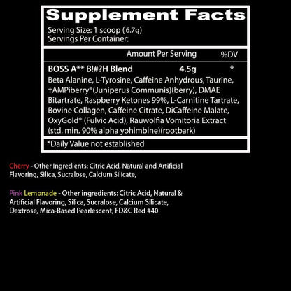Boss A** B!#?h Preworkout 