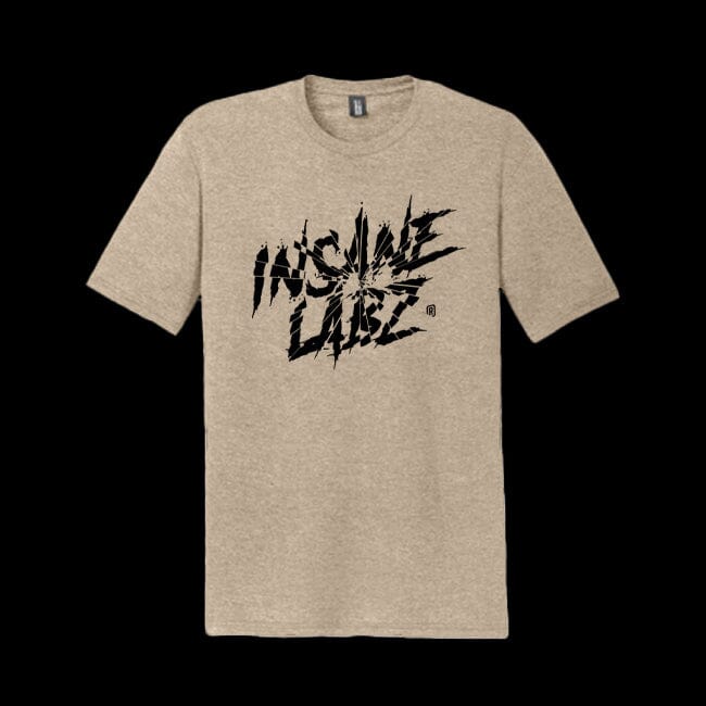 Insane Labz Shattered Logo Tee Desert Tan [Black Logo] S 