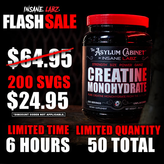 Asylum Cabinet 200 Serving Creatine FLASH SALE
