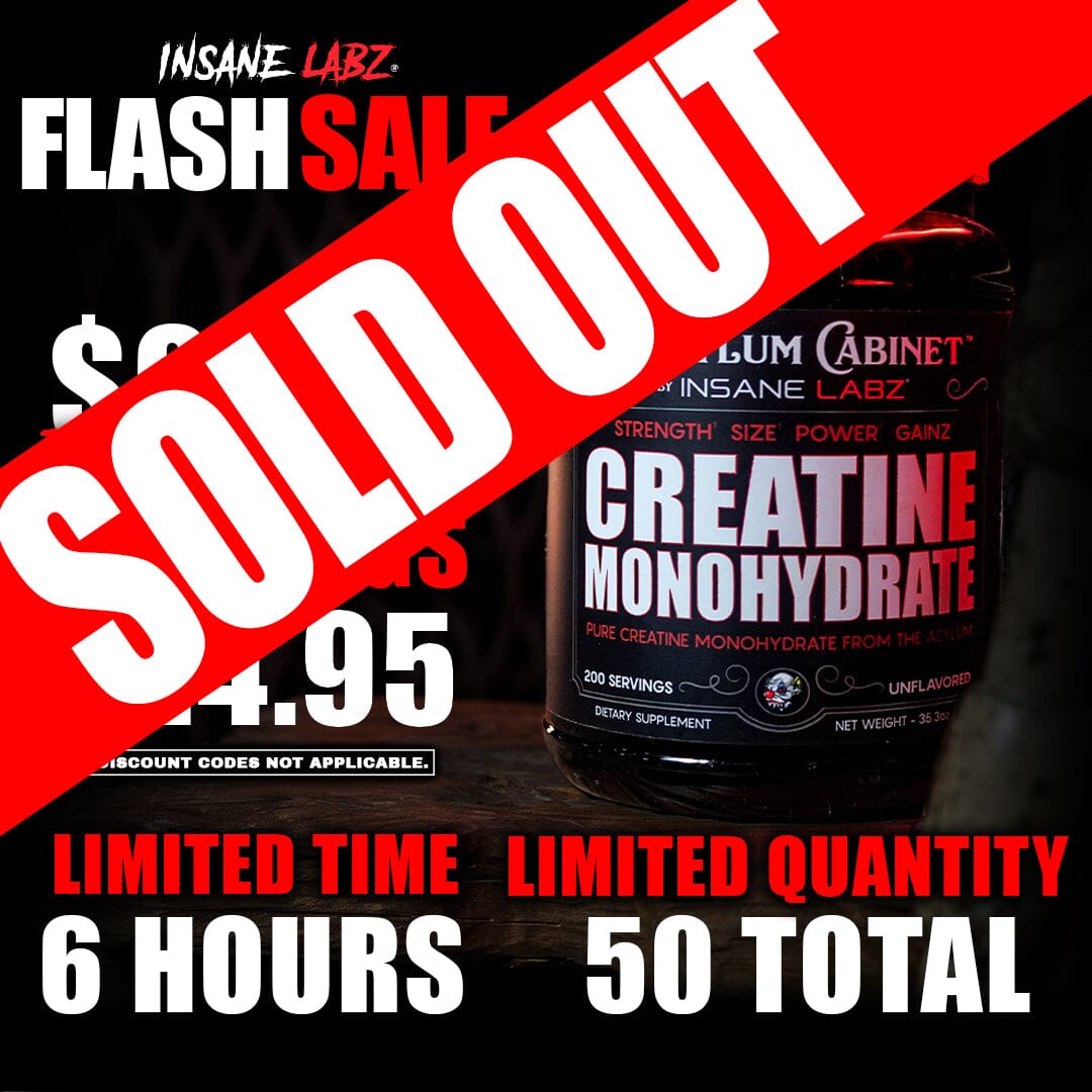 Asylum Cabinet 200 Serving Creatine FLASH SALE 