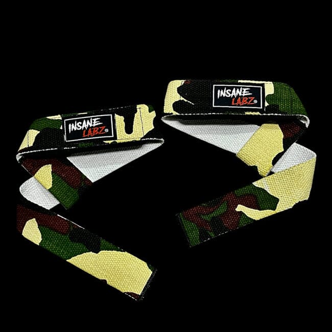 Cotton Lifting Straps Green Camo 