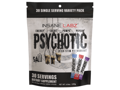 Psychotic SAW 30 Stick Packs Variety Pack 