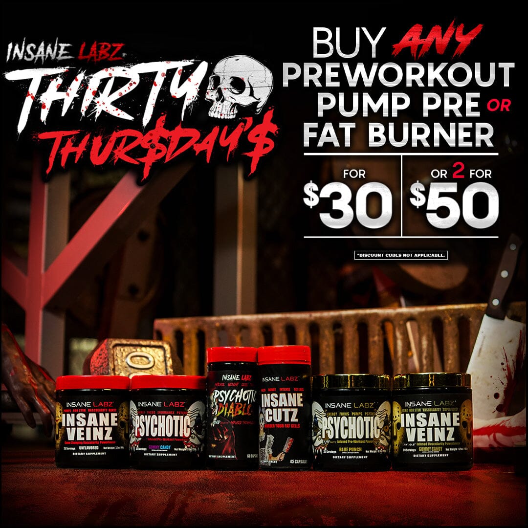 Thirty [$30] Thursday - Any Energy, Pump or Burner [or 2 for $50] 