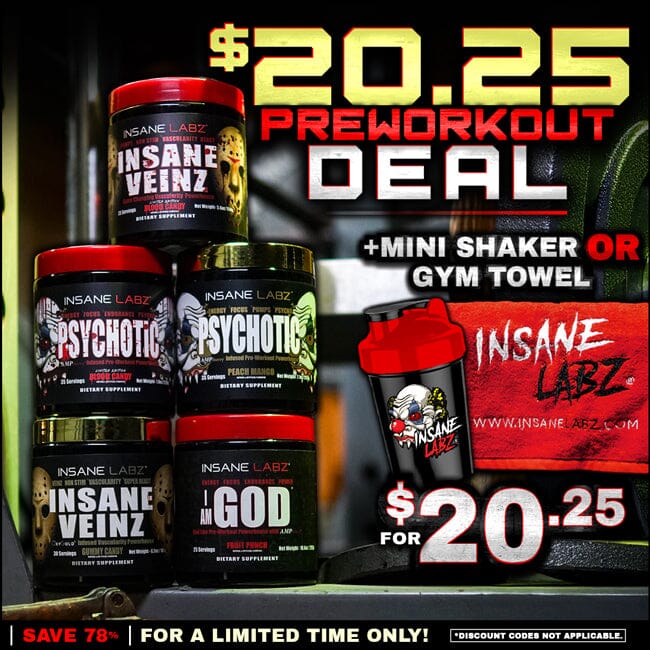 $20.25 Preworkout Deal - Any Pre + FREE Shaker or Towel [Limit 2] Default Title #MWS Options 1 