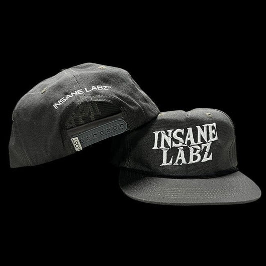 Insane Labz Logo Rope Hat Gun Metal/White Logo 