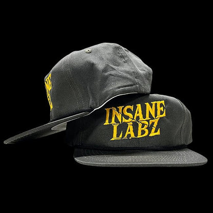 Insane Labz Logo Rope Hat Gun Metal/Yellow Logo 