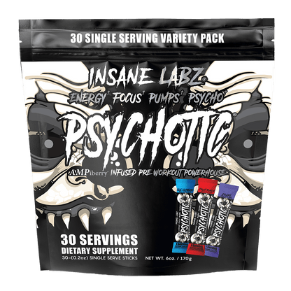 Psychotic Black 30 Stick Packs Variety Pack 