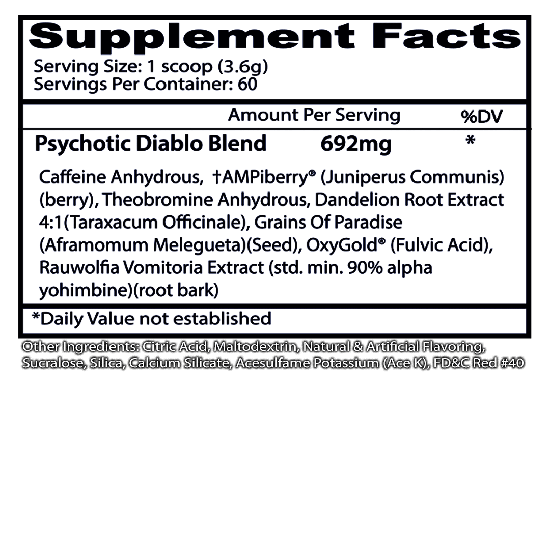Psychotic Diablo Powder - Cherry Lemonade 