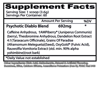 Psychotic Diablo Powder - Cherry Lemonade 