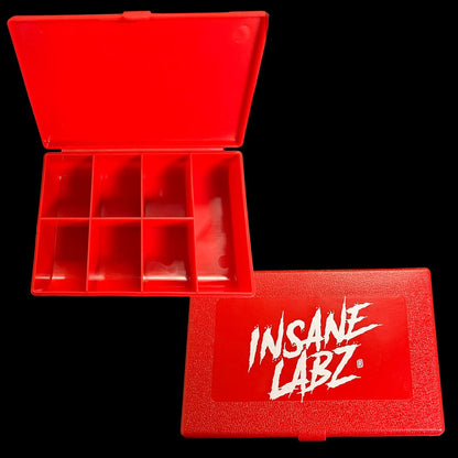 Insane Labz 7 Day Pill Box Red w/White Logo 