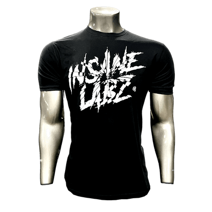 Insane Labz Shattered Logo Tee Black Shirt [White Logo] S 