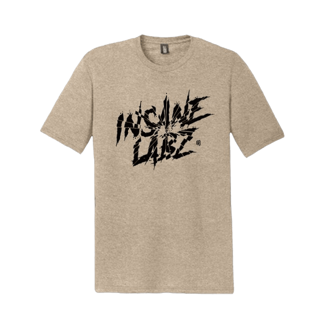 Insane Labz Shattered Logo Tee Desert Tan [Black Logo] S 