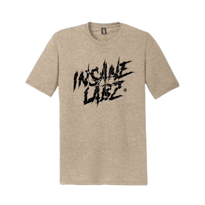 Insane Labz Shattered Logo Tee Desert Tan [Black Logo] S 