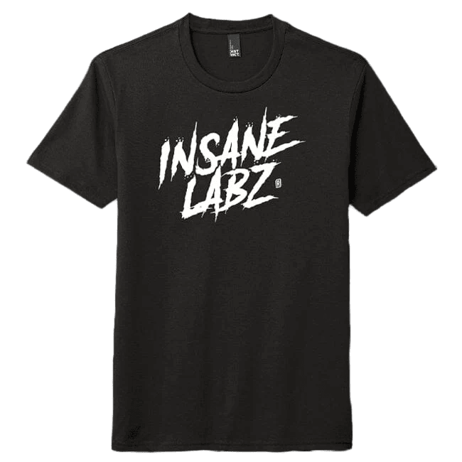 Insane Labz Logo Tee Black [White Logo] S 