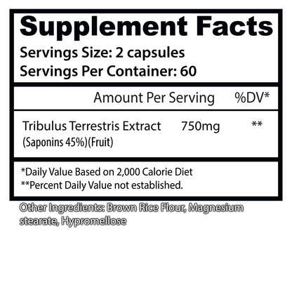 Asylum Cabinet Tribulus Capsules 
