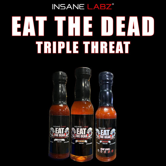Eat the Dead TRIPLE THREAT Hot Sauce Variety Pack 