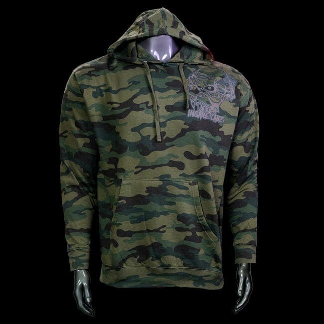 Camo Hoodie with Gray "6ix" the Clown Logo 